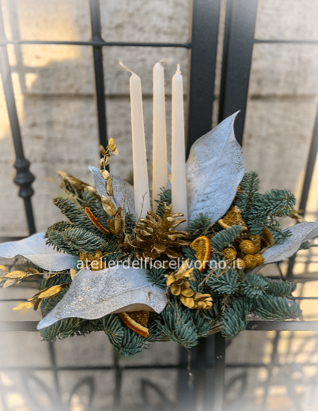 Centrotavola natalizio " Gold "