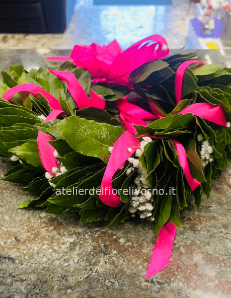 Corona Laurea con nastri e gyps