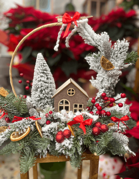 Paesaggio Natalizio Rosso